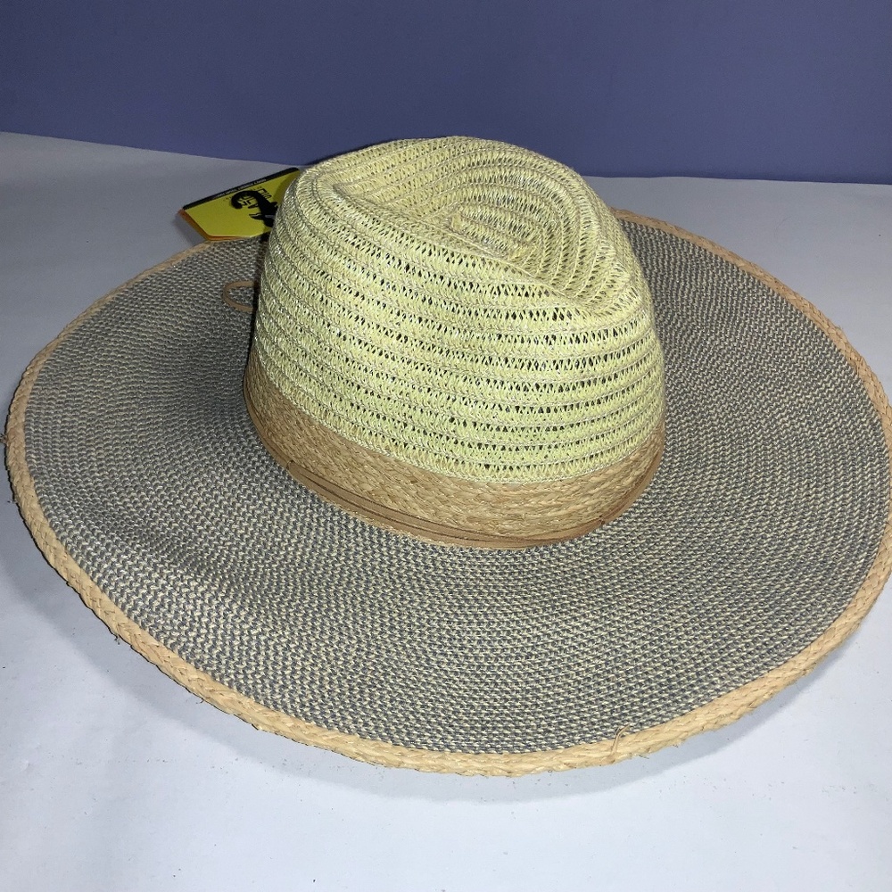 Sunday Afternoons Woven Sun Hat sz M adjustable packable New